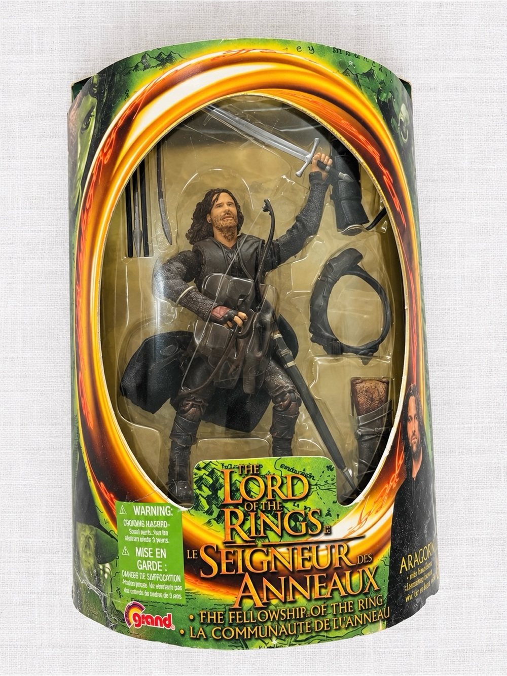 Vintage 2001 Toy Biz Lord of the Rings Aragorn Action Figure Sealed LOTR